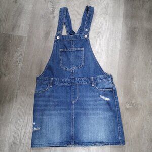Place Girls Size 16  Medium Wash Jean Overall Skirt
